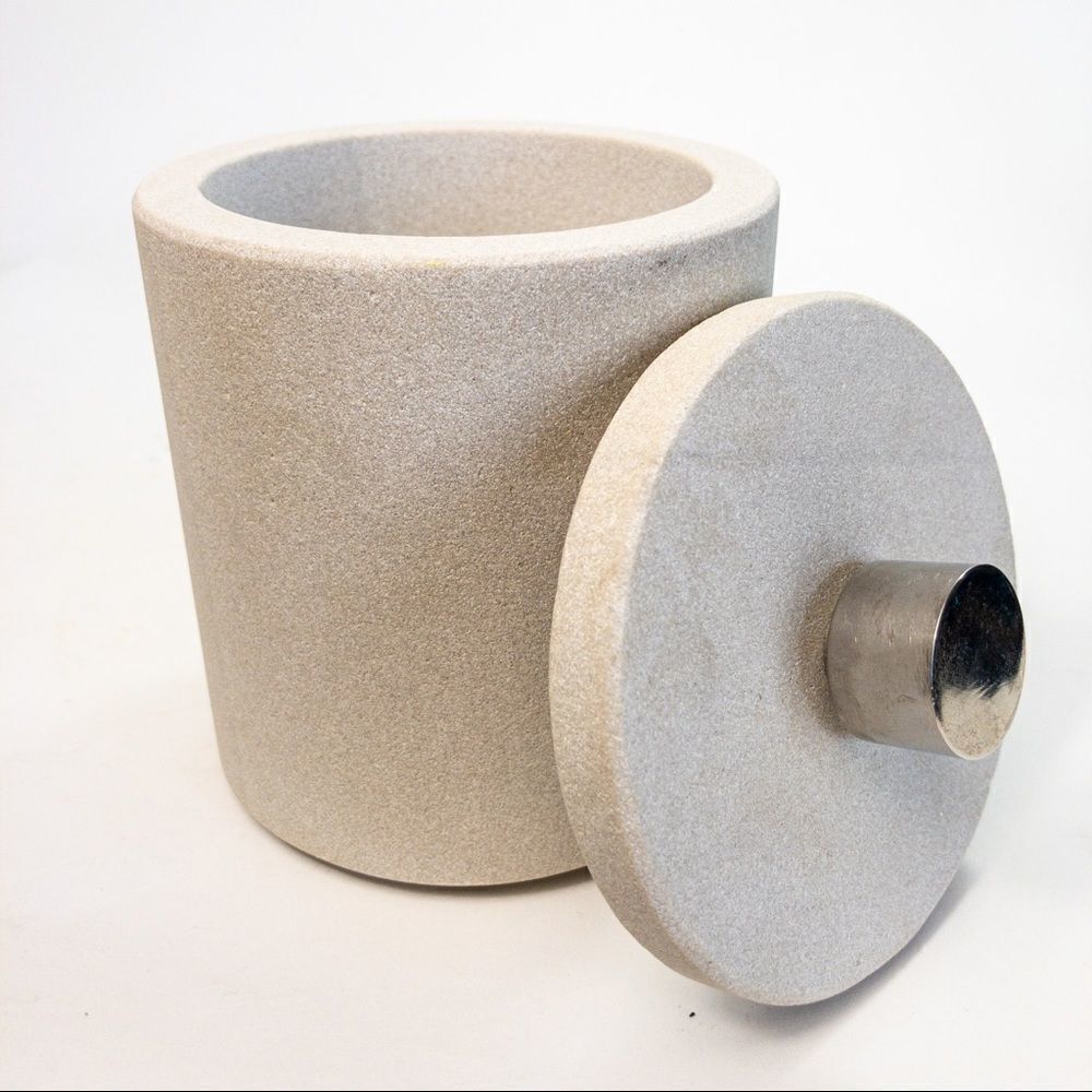 Natural Soapstone Lidded Container - Picture 2 of 6